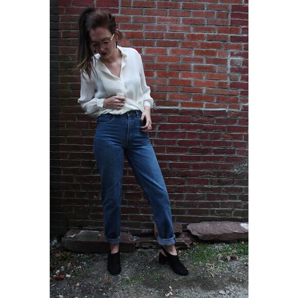 Vintage 80s Coca‑Cola Jeans | High‑Waist Straight Leg Medium Wash Denim | 28" - Picture 2 of 8